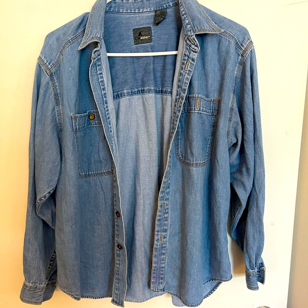 Button  down Jean shirt